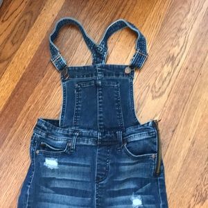 Girls denim overalls size 12